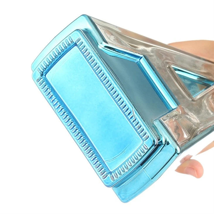 Bule Color A-shape Glass Bottle