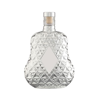Srebrni kremen u obliku kruške xo boca 500ml